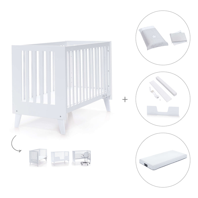 Berço co-sleeping 60x120 cm (4in1) branco · Nexo C187-M7700