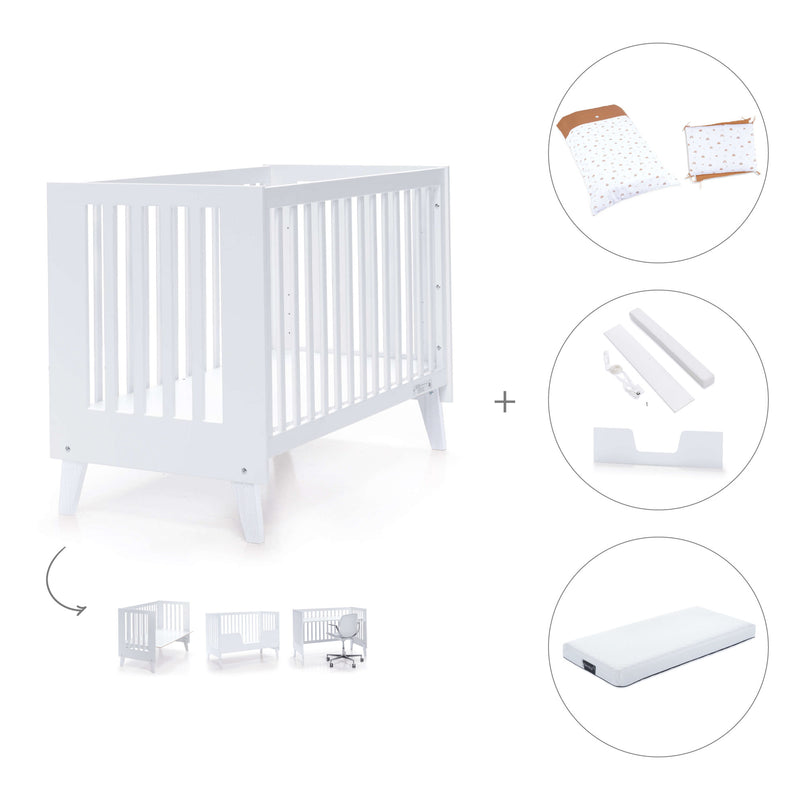 Berço co-sleeping 60x120 cm (4in1) branco · Nexo C187-M7700