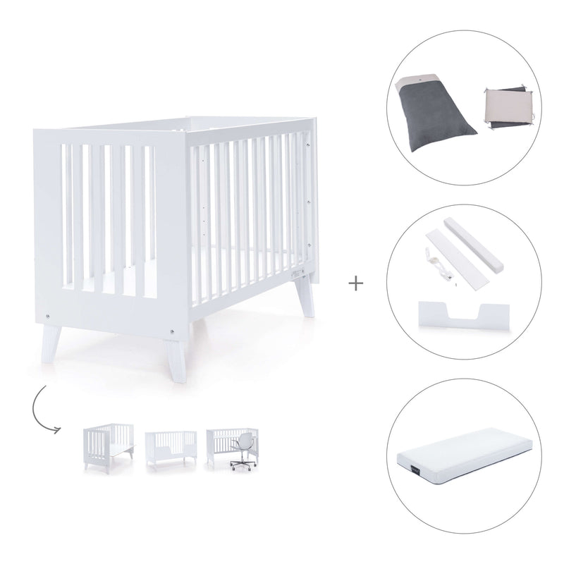 Berço co-sleeping 60x120 cm (4in1) branco · Nexo C187-M7700