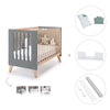 Co-sleeping cot 60x120 cm (4in1) wooden/antracite · Nexor C187R-M5895