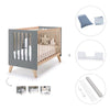 Co-sleeping cot 60x120 cm (4in1) wooden/antracite · Nexor C187R-M5895
