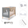 Co-sleeping cot 60x120 cm (4in1) wooden/antracite · Nexor C187R-M5895