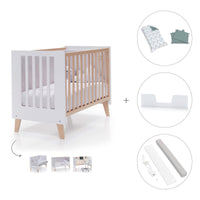 Co-sleeping cot 60x120 cm (4in1) wooden/white · Nexor C187R-M7795