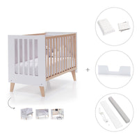Co-sleeping cot 60x120 cm (4in1) wooden/white · Nexor C187R-M7795