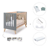 Co-sleeping cot 60x120 cm (4in1) wooden/antracite · Nexor C187R-M5895
