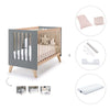 Co-sleeping cot 60x120 cm (4in1) wooden/antracite · Nexor C187R-M5895
