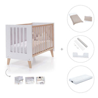 Co-sleeping cot 60x120 cm (4in1) wooden/white · Nexor C187R-M7795