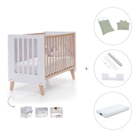 Co-sleeping cot 60x120 cm (4in1) wooden/white · Nexor C187R-M7795