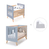 Berceau évolutif en lit bébé (7en1) bois/bleu · Nexor Tre Blu denim
