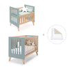 Berceau évolutif en lit bébé (7en1) bois/vert · Nexor Tre Eucalyptus