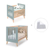 Berceau évolutif en lit bébé (7en1) bois/vert · Nexor Tre Eucalyptus