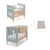 Berceau évolutif en lit bébé (7en1) bois/vert · Nexor Tre Eucalyptus
