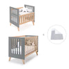 Berceau évolutif en lit bébé (7en1) bois/antracite · Nexor Tre Antracita