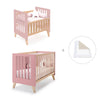 Berceau évolutif en lit bébé (7en1) bois/rose · Nexor Tre Quarzo