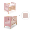 Berceau évolutif en lit bébé (7en1) bois/rose · Nexor Tre Quarzo
