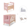 Berceau évolutif en lit bébé (7en1) bois/rose · Nexor Tre Quarzo