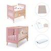 Berceau évolutif en lit bébé (7en1) bois/rose · Nexor Tre Quarzo