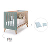 Co-sleeping cot 60x120 cm (4in1) wooden/green · Nexor C187R-M5795