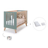 Co-sleeping cot 60x120 cm (4in1) wooden/green · Nexor C187R-M5795