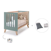 Berço co-sleeping 60x120 cm (4in1) madeira/eucalipto · Nexor C187R-M5795