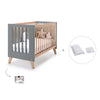 Co-sleeping cot 60x120 cm (4in1) wooden/antracite · Nexor C187R-M5895