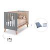 Co-sleeping cot 60x120 cm (4in1) wooden/antracite · Nexor C187R-M5895