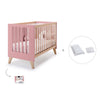 Berço co-sleeping 60x120 cm (4in1) madeira/rosado · Nexor C187R-M5995