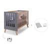 Co-sleeping cot 60x120 cm (4in1) wooden/charcoal · Nexor C187R-M6995