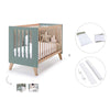 Berço co-sleeping 60x120 cm (4in1) madeira/eucalipto · Nexor C187R-M5795