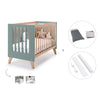 Co-sleeping cot 60x120 cm (4in1) wooden/green · Nexor C187R-M5795