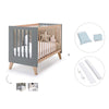 Co-sleeping cot 60x120 cm (4in1) wooden/antracite · Nexor C187R-M5895