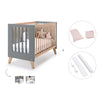 Co-sleeping cot 60x120 cm (4in1) wooden/antracite · Nexor C187R-M5895