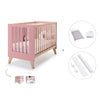 Lit bébé cododo 60x120 cm (4in1) en bois/marengo · Nexor C187R-M6995