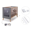 Co-sleeping cot 60x120 cm (4in1) wooden/charcoal · Nexor C187R-M6995