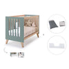 Co-sleeping cot 60x120 cm (4in1) wooden/green · Nexor C187R-M5795