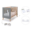 Co-sleeping cot 60x120 cm (4in1) wooden/antracite · Nexor C187R-M5895