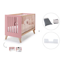 Lit bébé cododo 60x120 cm (4in1) en bois/marengo · Nexor C187R-M6995