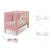 Lit bébé cododo 60x120 cm (4in1) en bois/marengo · Nexor C187R-M6995