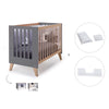 Co-sleeping cot 60x120 cm (4in1) wooden/charcoal · Nexor C187R-M6995