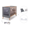 Co-sleeping cot 60x120 cm (4in1) wooden/charcoal · Nexor C187R-M6995