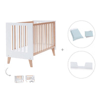 Co-sleeping cot 60x120 cm (4in1) wooden/white · Nexor C187R-M7795