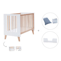 Co-sleeping cot 60x120 cm (4in1) wooden/white · Nexor C187R-M7795