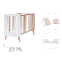 Co-sleeping cot 60x120 cm (4in1) wooden/white · Nexor C187R-M7795