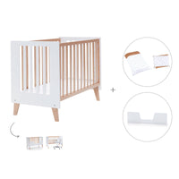 Co-sleeping cot 60x120 cm (4in1) wooden/white · Nexor C187R-M7795