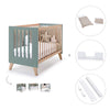 Co-sleeping cot 60x120 cm (4in1) wooden/green · Nexor C187R-M5795