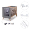 Co-sleeping cot 60x120 cm (4in1) wooden/charcoal · Nexor C187R-M6995