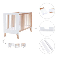 Co-sleeping cot 60x120 cm (4in1) wooden/white · Nexor C187R-M7795