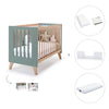 Co-sleeping cot 60x120 cm (4in1) wooden/green · Nexor C187R-M5795