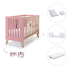 Lit bébé cododo 60x120 cm (4in1) en bois/marengo · Nexor C187R-M6995