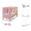 Lit bébé cododo 60x120 cm (4in1) en bois/marengo · Nexor C187R-M6995